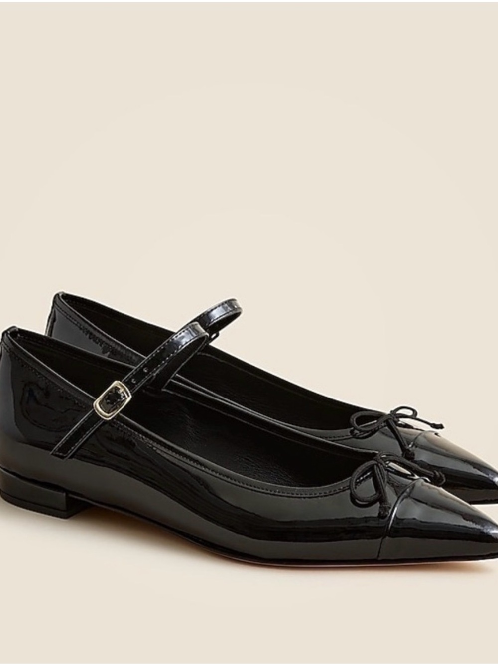 NWT Pointed-toe Mary Jane ballet flats in Italian patent leather - Picture 2 of 3